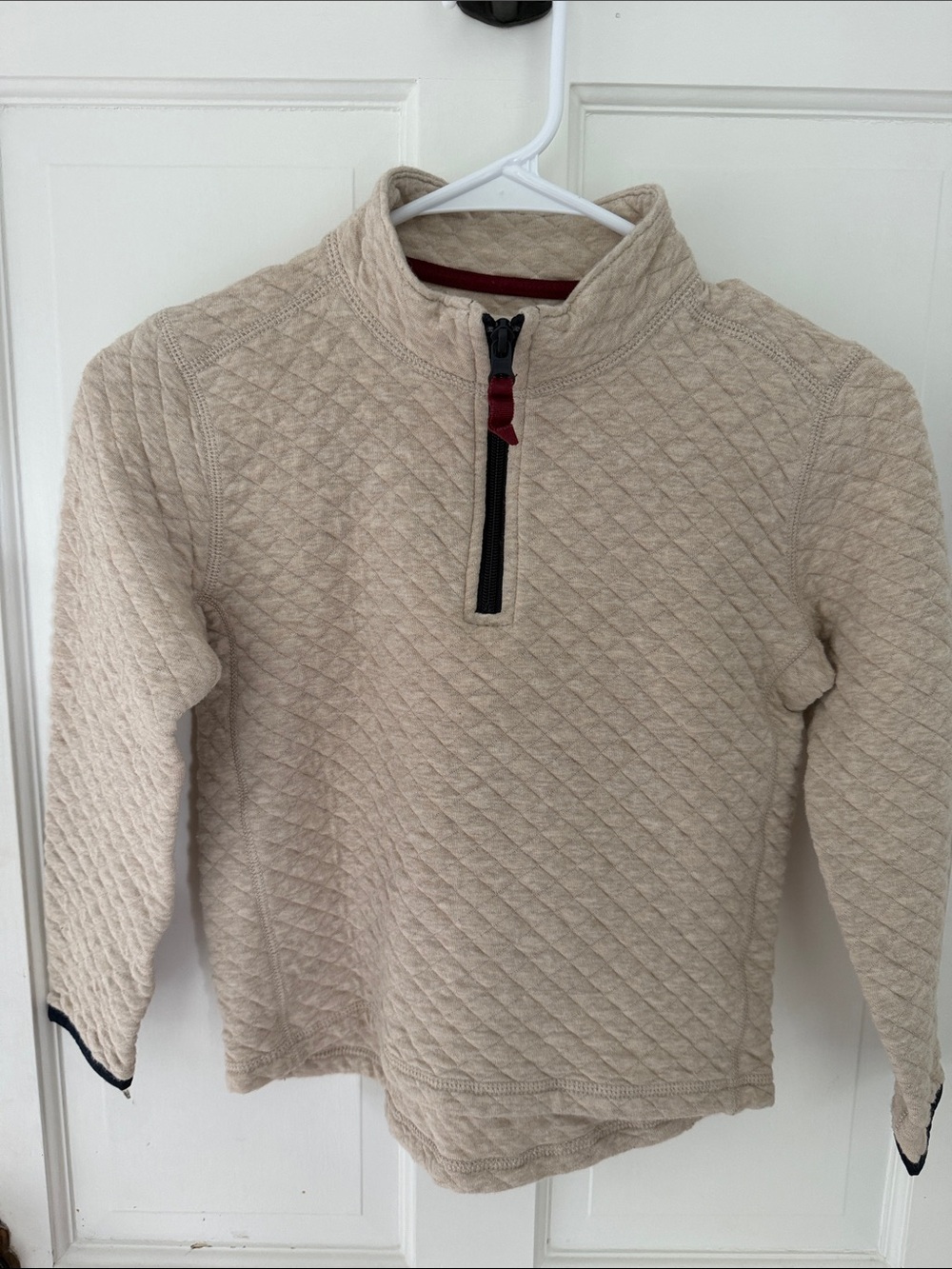 Crewcuts boys Quilted Half-Zip Sweatshirt 6-7